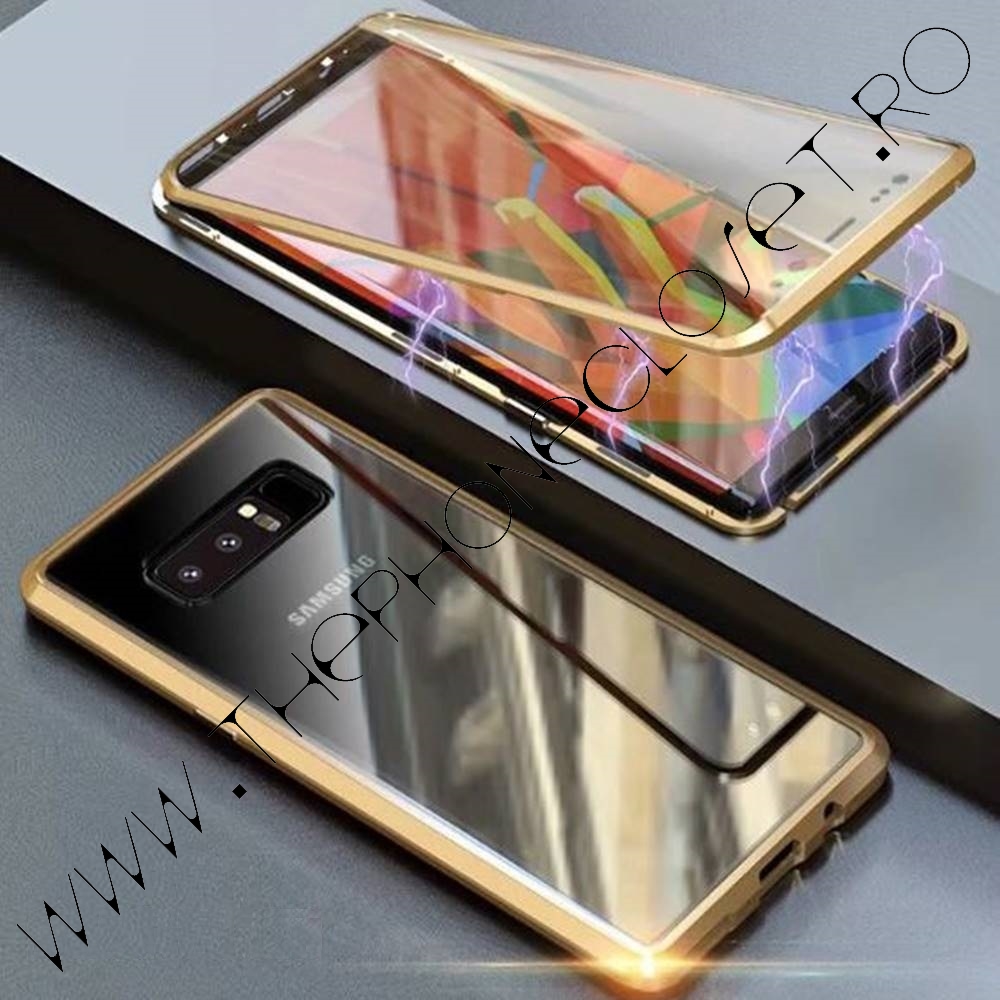 Mary every day calcium Husa 360 Magnetica Samsung S8 Plus Sticla Gold - The Phone Closet