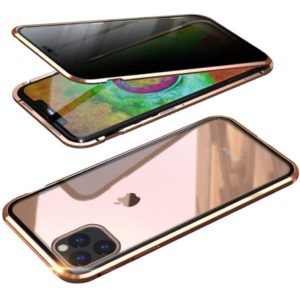 Husa 360 de grade Magnetica iPhone 11 Sticla Gold
