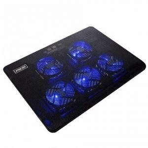 Cooler laptop universal pana la 17" inch lumina albastra Negru